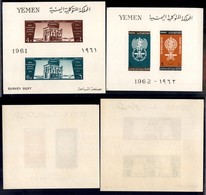 YEMEN - 1961/1962 - Due Foglietti (6+8) - Gomma Integra - Sonstige & Ohne Zuordnung