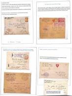 POSTA MILITARE - 1918/1919 - Insieme Di 38 Oggetti Postali Montati In Album Artigianale E Con Descrizioni Storiche, Dell - Andere & Zonder Classificatie