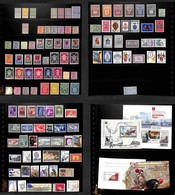 BELGIO - 1893/2009 - Collezione Di Valori Serie Complete Foglietti Minifogli E Libretti Del Periodo In 16 Pagine Di Racc - Autres & Non Classés