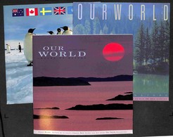 MONDIALE - 1989/1991 - Our World: International Images Of Nature - 3 Folder Completi Con Emissioni Del Periodo Di Austra - Autres & Non Classés