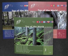 MONDIALE - 2004/2008 - Top Of The World Of Stamps - Mitologia Nordica - Serie Di Tre Folder Con Le Emissioni Di Fogliett - Autres & Non Classés