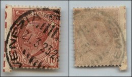 Regno - Posta Ordinaria - 1906 - 10 Cent Leoni (82l) Non Dentellato A Sinistra - Usato (180) - Andere & Zonder Classificatie
