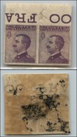 Regno - Posta Ordinaria - 1908 – 50 Cent Michetti (85e) – Coppia Non Dentellata Bordo Foglio – Gomma Originale – Diffuse - Other & Unclassified