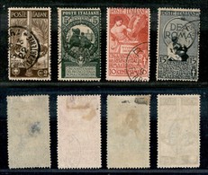 Regno - Posta Ordinaria - 1911 - Unita D Italia (92/95) - Serie Completa -usati (225) - Other & Unclassified