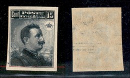 Regno - Posta Ordinaria - 1911 – 15 Cent Michetti (96e) Non Dentellato Con Macchia Di Colore – Gomma Integra - Andere & Zonder Classificatie