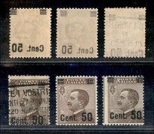 Regno - Posta Ordinaria - 1923 - 50 Cent Su 40 Cent Michetti (139zc) - Decalco Della Soprastampa - Due Nuovi Integri + U - Other & Unclassified