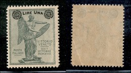 Regno - Posta Ordinaria - 1924 - 1 Lira Su 5 Cent Vittoria (158a) - Dentellato 13 E 1/2 - Gomma Integra - Piccola Piega  - Other & Unclassified