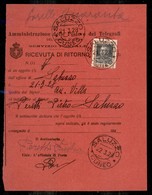 Regno - Posta Ordinaria - Ricevuta Di Ritorno Col 50 Cent Parmeggiani (218) - Saluzzo 22.3.28 - Altri & Non Classificati