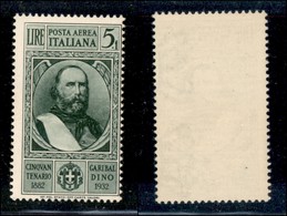 Regno - Posta Aerea - 1932 - 5 Lire + 1 Garibaldi (36) - Gomma Integra (40) - Other & Unclassified