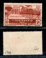 Regno - Posta Aerea - 1934 - 4.50 Lire + 2 Medaglie Al Valore (82) - Usato (60) - Sonstige & Ohne Zuordnung
