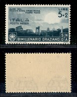 Regno - Posta Aerea - 1936 - 5 Lire + 2 Orazio (99) - Gomma Integra (75) - Altri & Non Classificati