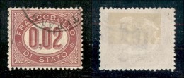 Regno - Servizio - 1875 - 2 Cent (1) - Usato - Ottimamente Centrato - Altri & Non Classificati