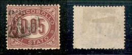 Regno - Servizio - 1875 - 5 Cent (2) - Usato - Ottimamente Centrato - Sonstige & Ohne Zuordnung