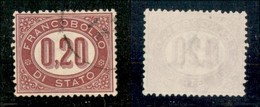 Regno - Servizio - 1875 - 20 Cent (3) - Usato - Ottimamente Centrato - Sonstige & Ohne Zuordnung