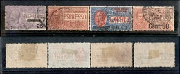 Regno - Espressi - 1917/1922 - Espressi (3/6) - 4 Valori Emessi Nel Periodo - Usati (224) - Other & Unclassified