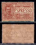 Regno - Espressi - 1922 - 60 Cent (7) - Gomma Integra - Ben Centrato - Otros & Sin Clasificación