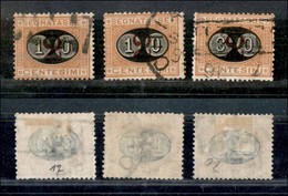 Regno - Segnatasse - 1890/1891 - Segnatasse (17/19) - Serie Completa - Usati (80) - Otros & Sin Clasificación