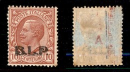 Regno - B.L.P - 1923 - 10 Cent (13B - Bruno) - Gomma Parziale (120) - Altri & Non Classificati