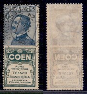 Regno - Francobolli Pubblicitari - 1924/1925 - 25 Cent Coen (5) - Usato (100) - Altri & Non Classificati