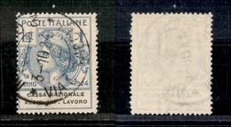 Regno - Enti Parastatali - 1924 - 1 Lira Cassa Nazionale Assic. Inf. Lavoro (22) - Usato (70) - Other & Unclassified