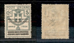Regno - Enti Parastatali - 1924 - 5 Cent Invalidi Di Guerra (70) - Ottima Centratura - Gomma Integra - Altri & Non Classificati