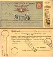 Regno - Interi - 1890 - Cartolina Vaglia Cent 15 Da 6 Lire (V7) - Annullato - Otros & Sin Clasificación