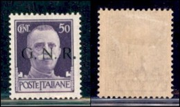 RSI - G.N.R. Brescia - Posta Ordinaria - 1943 - 50 Cent (477/I Pc) - Con Punto Grosso Dopo R - Gomma Originale (80) - Other & Unclassified