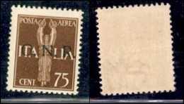 RSI - G.N.R. Verona - Posta Aerea - 1944 - 75 Cent (119) - Gomma Originale (30) - Other & Unclassified