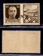 RSI - G.N.R. Brescia - Propaganda Di Guerra - 1943 - 30 Cent Marina (17/Ieh) Con Punti Piccoli Dopo NR - Gomma Integra - Andere & Zonder Classificatie