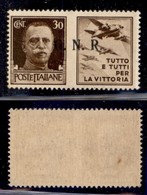 RSI - G.N.R. Brescia - Propaganda Di Guerra - 1943 - 30 Cent Aviazione (19/IIef) - Punto Piccolo Dopo R - Gomma Integra - Other & Unclassified