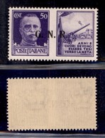 RSI - G.N.R. Brescia - Propaganda Di Guerra - 1943 - 50 Cent Esercito (22/IIef) - Punto Piccolo Dopo R - Gomma Integra - Andere & Zonder Classificatie