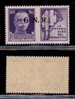 RSI - G.N.R. Brescia - Propaganda Di Guerra - 1943 - 50 Cent Milizia (24/Ieg) - Punti Piccoli Dopo G R - Gomma Integra - Altri & Non Classificati