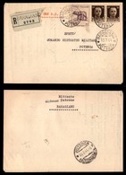 Luogotenenza - Posta Ordinaria - 50 Cent Lupa (515) + Coppia Del 30 Cent Imperiale (249) Su Circolare Raccomandata Da Ba - Otros & Sin Clasificación