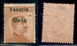 Occupazioni I Guerra Mondiale - Venezia Giulia - Posta Ordinaria - 1918 - 20 Cent (23 Ea) - Soprastampa In Alto - Gomma  - Otros & Sin Clasificación