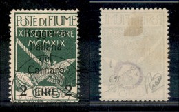 Occupazioni I Guerra Mondiale - Fiume - Posta Ordinaria - 1920 - 2 Lire Su 5 Cent (144) - Usato (50) - Other & Unclassified