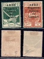 Occupazioni I Guerra Mondiale - Arbe - Posta Ordinaria - 1920 - 5 + 10 Cent  Reggenza (5/6) - Due Valori - Gomma Origina - Sonstige & Ohne Zuordnung