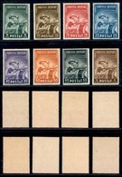 Occupazioni II Guerra Mondiale - Albania - Posta Ordinaria - 1943 - Anti Tubercolari (38/45) - Serie Completa - Gomma In - Other & Unclassified