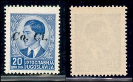 Occupazioni II Guerra Mondiale - Lubiana - Posta Ordinaria - 1941 - 20 Din (16) - Gomma Integra (75) - Sonstige & Ohne Zuordnung