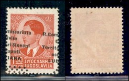 Occupazioni II Guerra Mondiale - Lubiana - Posta Ordinaria - 1941 - 1.50 Din (21 D) - Soprastampa Obliqua (a Cavallo) -  - Other & Unclassified