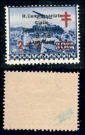 Occupazioni II Guerra Mondiale - Lubiana - Posta Ordinaria - 1941 - 2 + 2 Din (38) - Gomma Integra (40) - Sonstige & Ohne Zuordnung