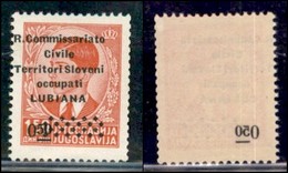 Occupazioni II Guerra Mondiale - Lubiana - Posta Ordinaria - 1941 - 50 Para Su 1.50 Din (39 He Varieta N) Con Soprastamp - Otros & Sin Clasificación