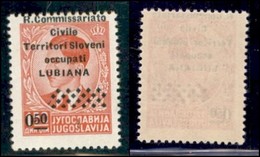 Occupazioni II Guerra Mondiale - Lubiana - Posta Ordinaria - 1941 - 50 Para Su 1.50 Din (39 Varieta) Con Soprastampa Pre - Other & Unclassified