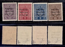 Occupazioni II Guerra Mondiale - Montenegro - Posta Ordinaria - 1941 - Segnatasse (1/3+5) - 4 Valori - Sorani + Raybaudy - Sonstige & Ohne Zuordnung