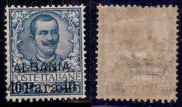 Uffici Postali All Estero - Levante - Albania - Posta Ordinaria - 1902 - 40 Para Su 25 Cent (3) - Soprastampa A Sinistra - Other & Unclassified