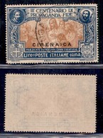 Colonie - Cirenaica - Posta Ordinaria - 1923 - 1 Lira Propaganda Fide (4) Usato (135) - Otros & Sin Clasificación