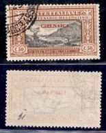 Colonie - Cirenaica - Posta Ordinaria - 1924 - 50 Cent Manzoni (14) - Usato (100) - Sonstige & Ohne Zuordnung