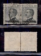 Colonie - Eritrea - Posta Ordinaria - 1925 - 30 Cent Michetti (94) - Coppia Orizzontale - Usati (48) - Otros & Sin Clasificación