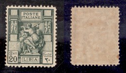 Colonie - Libia - Posta Ordinaria - 1926 - 20 Cent Sibilla (54) - Gomma Originale - Ben Centrato - Sonstige & Ohne Zuordnung