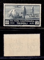 Colonie - Libia - Posta Aerea - 1934 - 4.50 Lire Ottava Fiera (20) - Gomma Originale (110) - Sonstige & Ohne Zuordnung