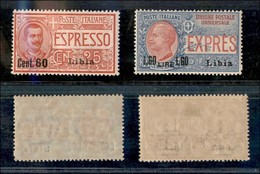 Colonie - Libia - Espressi - 1922 - Espressi Soprastampati (5/6) - Serie Completa - Gomma Originale (40) - Sonstige & Ohne Zuordnung